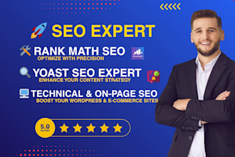 do advanced wordpress onpage SEO with rank math yoast plugin
