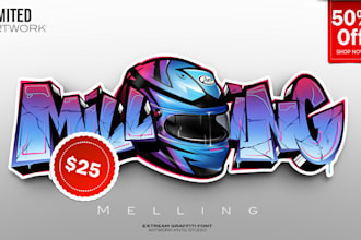 design graffiti logo for your brand