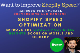 do shopify speed optimization and increase shopify speed