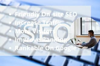 do onsite SEO for your website to increase traffic