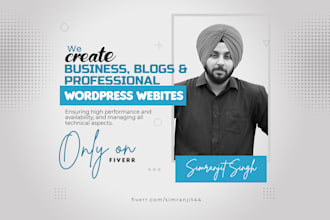 develop responsive wordpress website and do customization