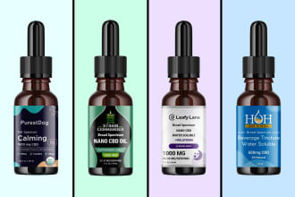 design dropper bottle product packaging and label