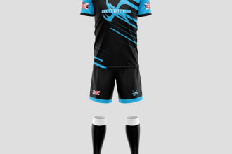 design 3d mock ups of soccer uniform