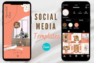 create canva instagram post and story templates for you