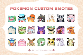 do custom pokemon emotes and badges