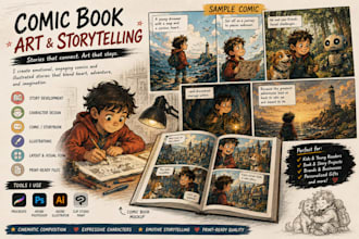 design a print ready comic book