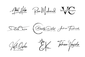 design signature, handwritten, cursive, scripted, handwriting, typography logo
