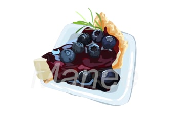 drawing food and drink in vector file