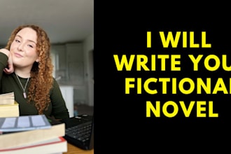 ghostwrite your best selling fictional novel