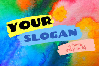 create a catchy slogan or tagline for your business