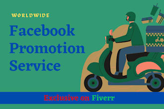give organic facebook promotion service