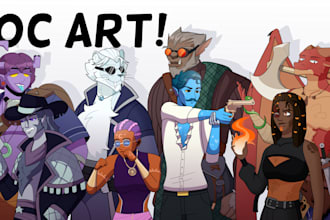 draw your dnd character, party, or oc