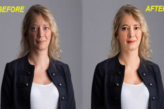 do skin retouching and high end photo retouching in photoshop