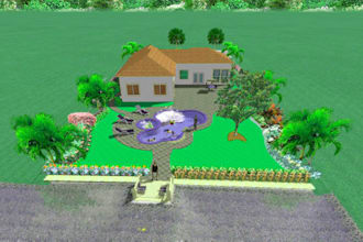 design your garden, backyard,swimming pool patio, terrace