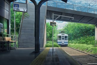 do anime background, visual novel, anime style