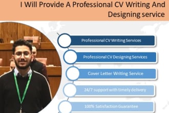 provide a professional CV writing and designing service