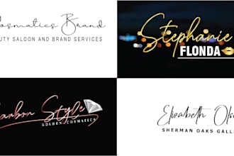 design cursive, scripted, luxury signature logo