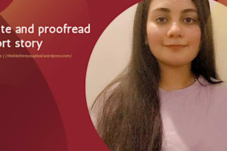 write and proofread your short story