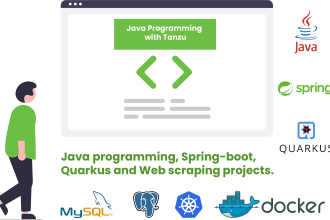 develop java programming, spring boot, quarkus projects