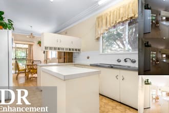 do real estate photo editing hdr exposure and replace sky