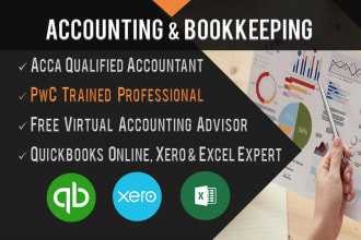 do accounting and bookkeeping in quickbooks online, xero, and zoho books