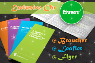 design flyers, leaflets, banners, brochures, postcards