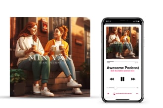 design professional podcast cover art