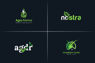 do landscape lawn care irrigation eco garden tree nature agriculture mowing logo