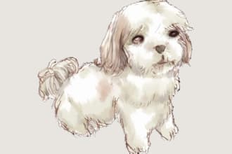 draw picture book style animals