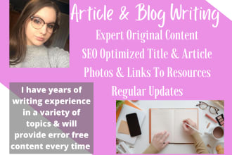 write captivating blog posts and articles with seo content