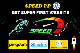 make your slow website firster than ever by speed up, speed optimize