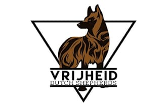 design a working dog logo for dutch shepherds