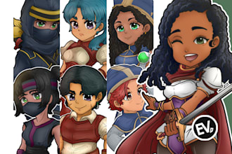 draw your original anime game characters or anything