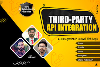 integrate third party API and sdk in laravel web application
