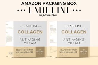 design professional amazon packaging box or box design