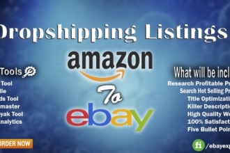 do amazon to ebay dropshipping listings