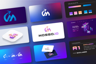 do minimal tech startup own app icon logo and brand identity style guide