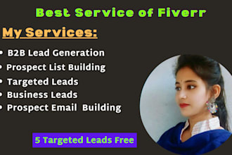 do b2b lead generation and find email address, targeted prospect list