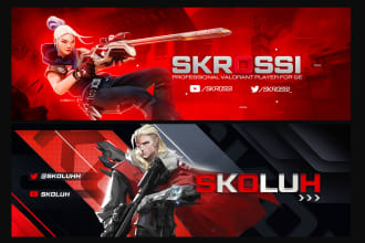 design a valorant banner for youtube, discord and twitter
