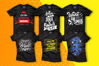 do amazing typography t shirt design for merchandise