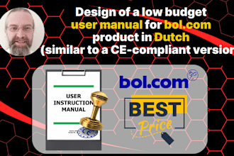 design a low budget user manual for bol similar to a ce compliant version