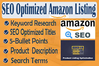 write SEO optimized amazon product listing  description amazon fba copywriting