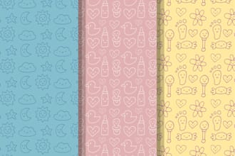 design cute seamless baby pattern