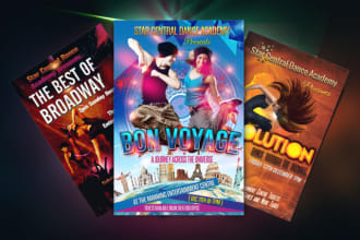 design event, party, club flyers and posters