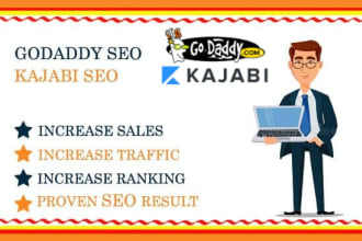 do pro seo services for kajabi, godaddy website