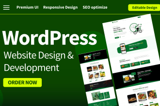 create wordpress website development, design, redesign and ecommerce