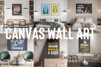 design canvas wall arts and motivational posters design