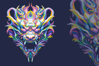 make animal illustration into pop art in 24 hours