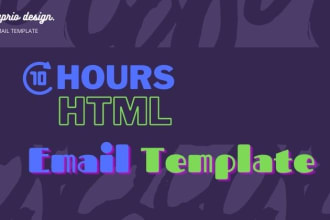 design email template and HTML CSS modification