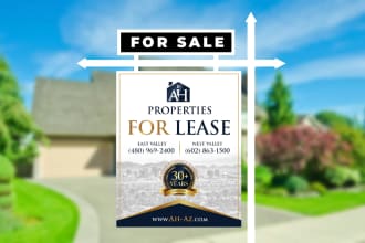 design real estate realtor yards sign, lawn signs